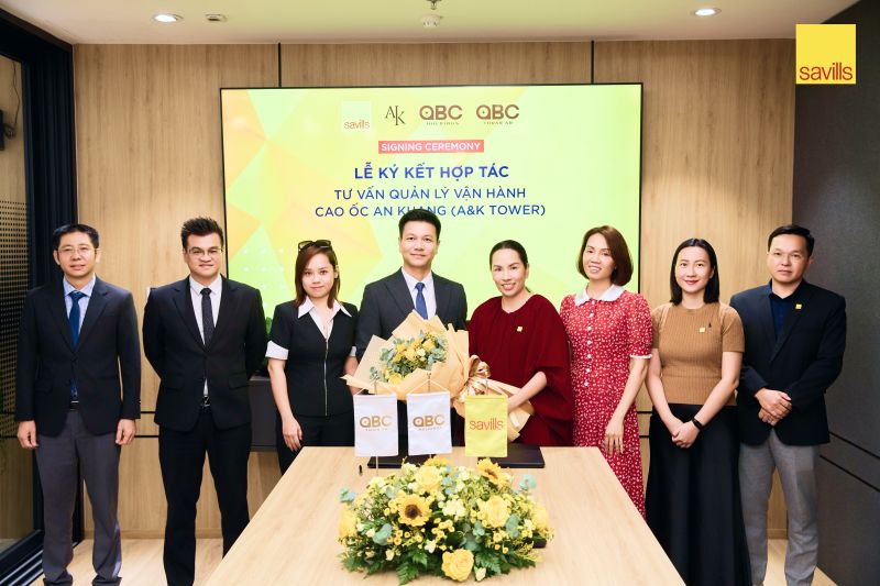 Ky ket hop tac quan ly van hanh giua Savills va OBC Thuan An qua du an AK Tower