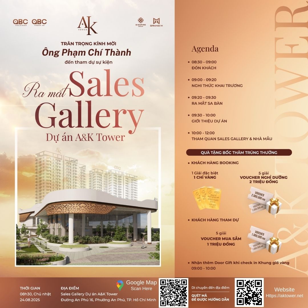 Thu moi Sales gallery AK Tower HS Holding