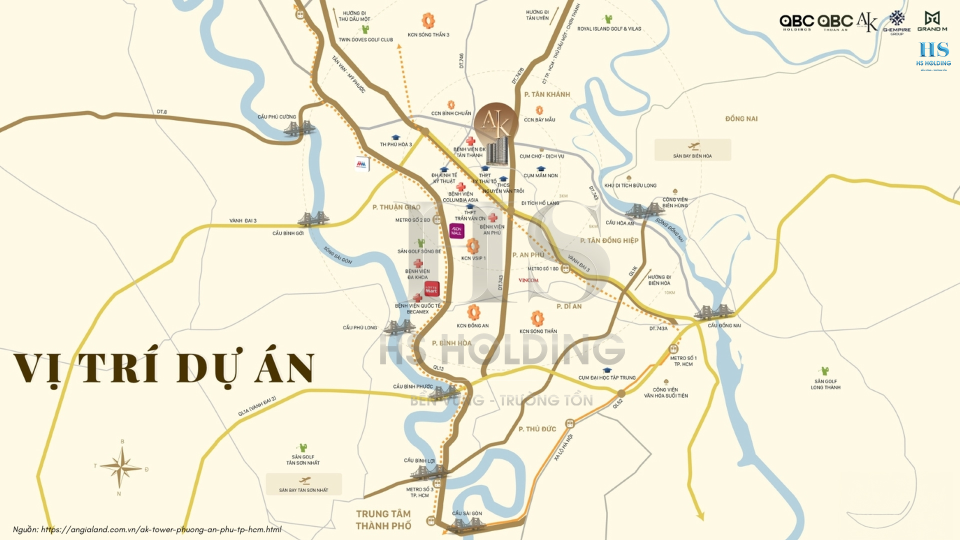 Vi Tri Du An Ak Tower Nam O Dau Map Hs Holding
